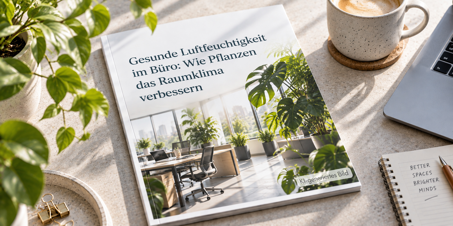 Gesunde Luftfeuchtigkeit im Büro: Wie Pflanzen das Raumklima verbessern